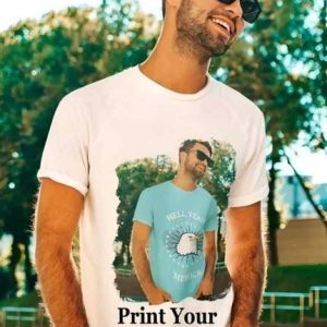 NEW FASHION HR Men Typography, Printed Round Neck Cotton Blend White T...