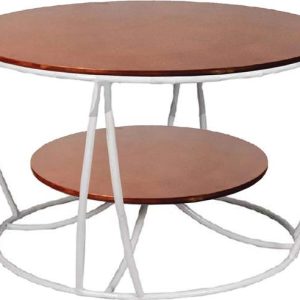 Nesfur Solid Wood Round Bowled Coffee Table/Tea Central...
