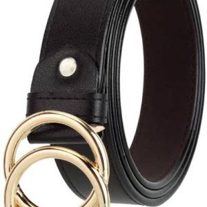 HENEDA Women Casual Black Synthetic Belt