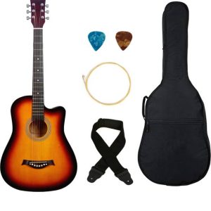 Flipkart SmartBuy 38C Red Sunburst , 38 Acoustic Guitar...