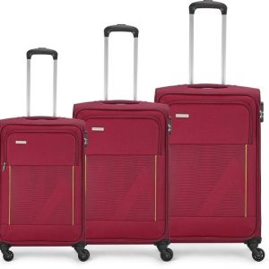 ARISTOCRAT Soft Body Set of 3 Luggage 4 Wheels - Titus Set of 3 (S...