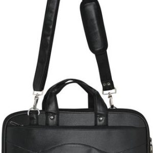 Pramadda Pure Luxury Black Men Messenger Bag - Extra Large Ultra Sleek Vegan...
