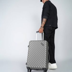 KILLER Medium Check-in Suitcase (63 cm) 4 Wheels - Stripex - G...