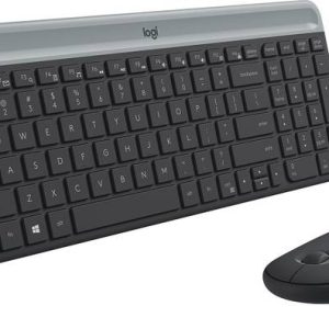 Logitech MK470 Slim Keyboard & Mouse Combo, Whisper-Qui...