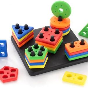 Toys N Smile Geometric Shape Sorter Stacking Learning T...