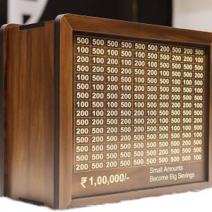 JM SELLER Wooden Money Saving Box for Kids, Savings Box...