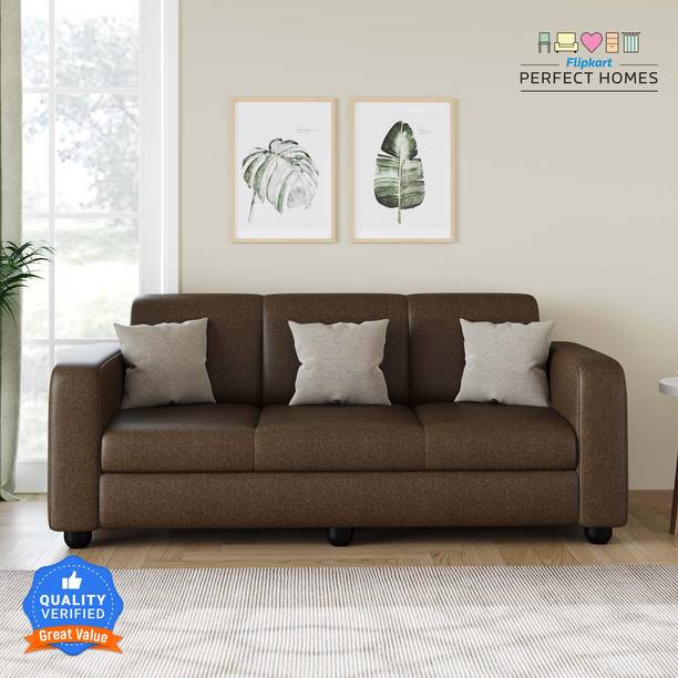 Flipkart Perfect Homes Burano Fabric 3 Seater Sofa