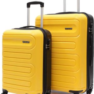 YAYAVAR Hard Body Set of 2 Luggage 4 Wheels - TOKYO DUAL - Yell...