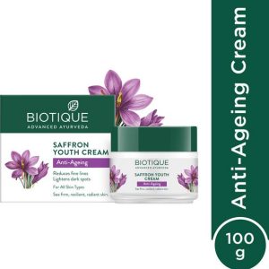 BIOTIQUE Saffron Youth Anti-Ageing Cream | Reduces Fine...