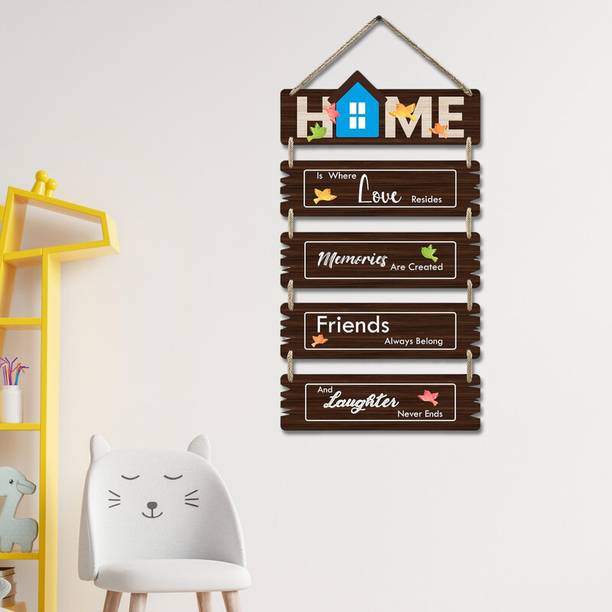 eCraftIndia HOME Decorative Wooden Wall Hanging for Liv...
