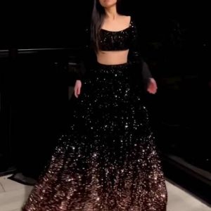 Thapnath Embroidered Semi Stitched Lehenga Choli