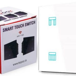 TEQOOZ WiFi Curtain Touch Switch (White) | Smart Life A...