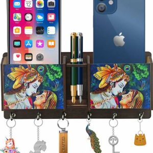 Craftzo Radha Krishan Key Holder / Mobile Holder / Wall...
