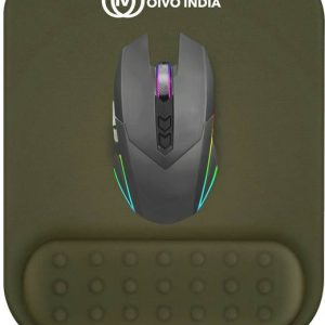 OIVO INDIA Light Grey Gel Mouse Pad Wrist Rest Memory-F...