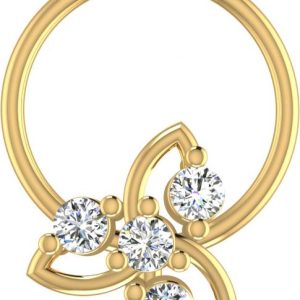 avsar Nirva 18kt Diamond Yellow Gold Nose Wire