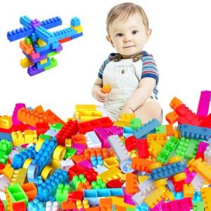 MIDZONE DIY 100Pcs Plastic Building Blocks for Kids Col...