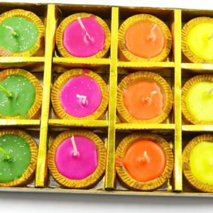 ME&YOU Decorating Round Clay Candles for Diwali, Handma...