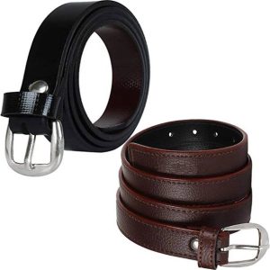 LOOPA Women Casual Black, Brown Synthetic Belt