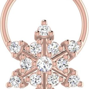 avsar Indrani 18kt Diamond Rose Gold Nose Wire