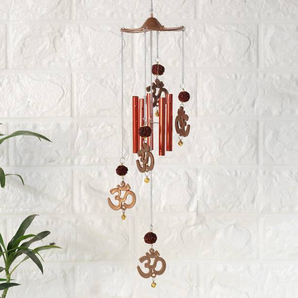 Ryme Vastu / Feng Shui Om Rudraksha Wind Chime For Outd...
