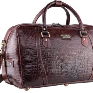 BRAND LEATHER 35 L Hand Duffel Bag - Genuine Leather Travel Duffel Ba...