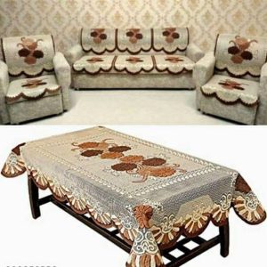 Mebels Joy Cotton Floral 3+2 Seater Sofa Cover