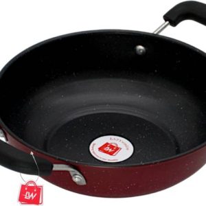 LAZYwindow Premium Quality Nonstick Kadhai 21 cm diamet...