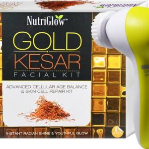 NutriGlow Gold Keser Facial Kit With Face Massager Comb...