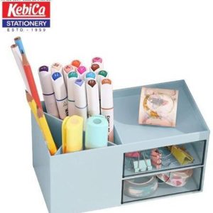 Kebica 5 Compartments Hard Plastic Pen Holder for Desk ...