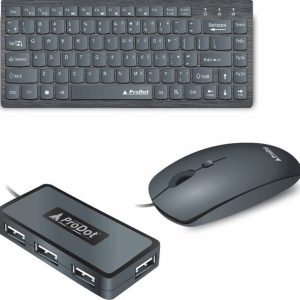 PRODOT 217 Mini Wired Keyboard And Mouse Combo With USB...
