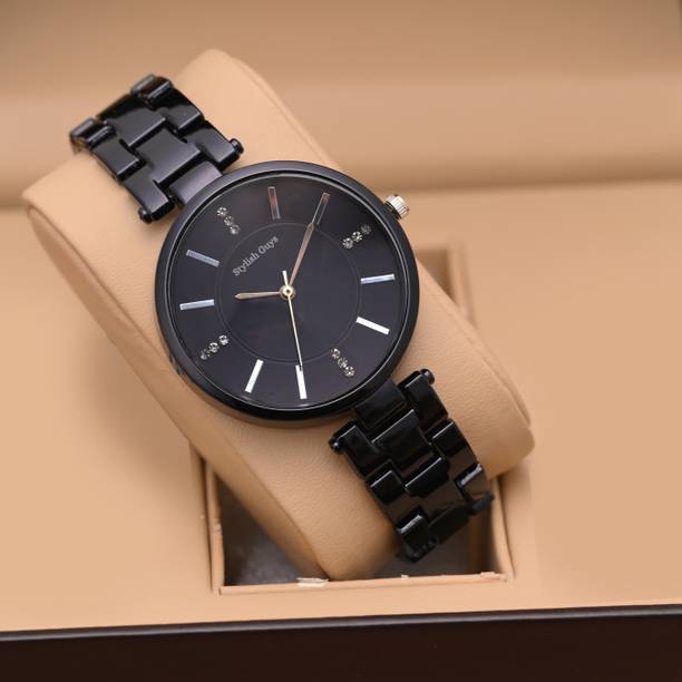 STYLISH GUYS Women Atractive Black Color Luxury Trending Watch Analo...