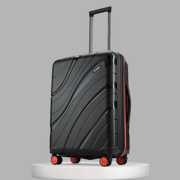 HRX by Hrithik Roshan Medium Check-in Suitcase (66 cm) 8 Wheels - Madrid - Bl...