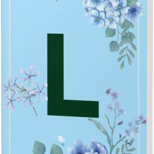 AccuPrints Initial L Premium Soft Bound Notebook A5 Dia...