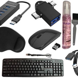 ANJO USB Keyboard-WL Mouse-Wrist Pad-3.0Hub-Gel3in1-LED...