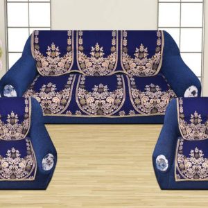 Daivik Cotton Floral 3+2 Seater Sofa Cover