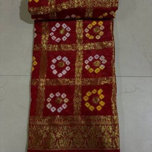 Shree Vinayak Creations Woven Bandhani Art Silk Saree