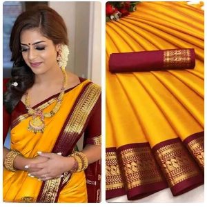 Shruti Bandhani Woven Kanjivaram Cotton Silk Saree