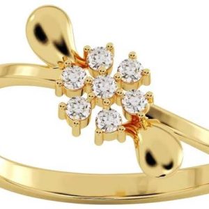 avsar AVR1077YA 18kt Diamond Yellow Gold ring