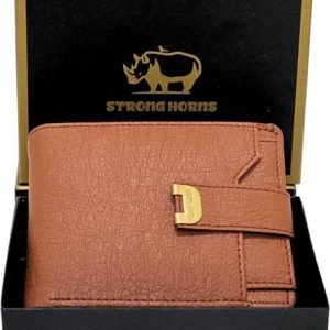 Strong Horns Men Casual, Formal, Trendy Tan Artificial Leather RFID ...