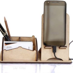 PRIYANSHM IMPEX 3 Compartments wooden desk organizer pe...