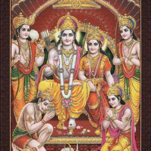 craftery Ram Darbar, Lord Ram With Sita And Bharat And ...