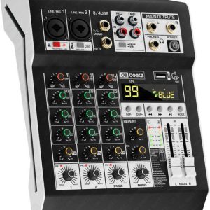 Da.Beatz. 4 Channel TP-4M Audio Mixer XLR/TRS USB BT 48...