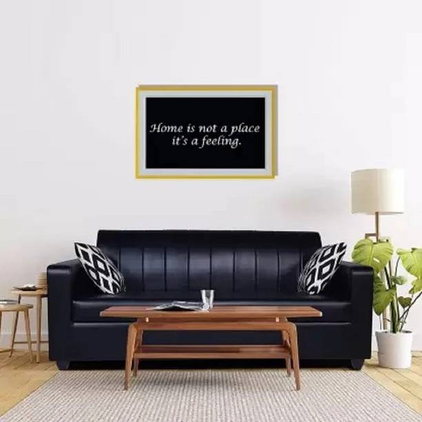 TIRTHANKARA Premium Leatherette 3 Seater Sofa