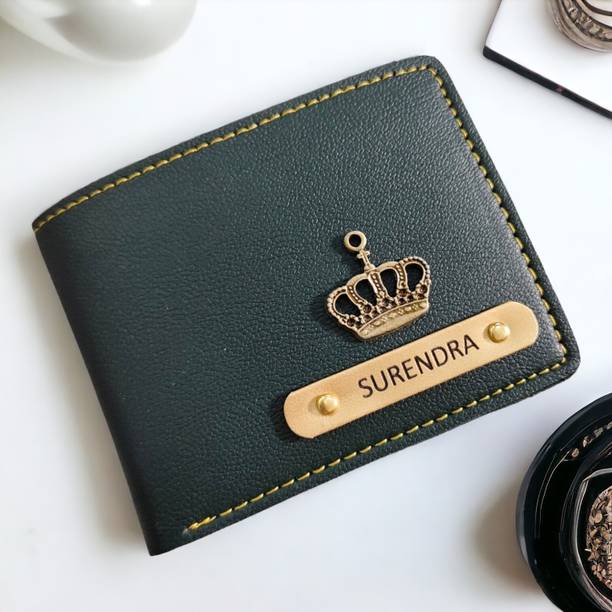 CELED Men Green Genuine Leather Wallet