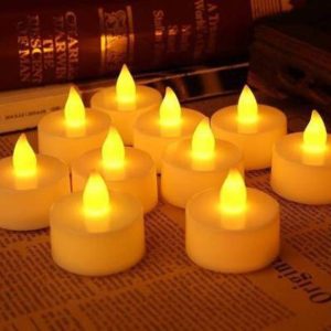 mawanzo Flameless LED Tealights Smokeless Plastic Decor...