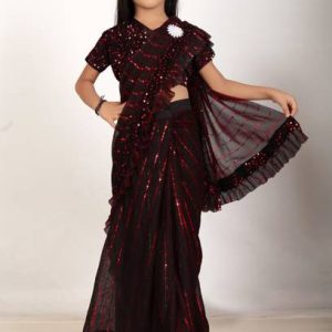 Mishri Fashion Fab Embellished Bollywood Supernet Saree