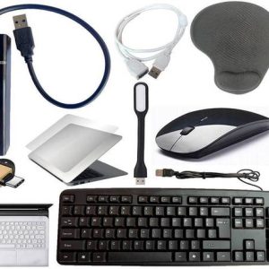 ANJO Wired Keyboard-Wireless Mouse-Wrist Pad-Hub 3.0-Cl...