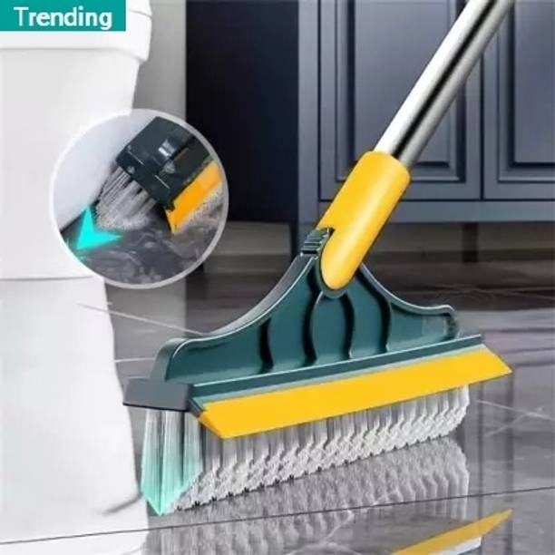 LUHI 2 in 1 Bathroom Cleaning Brush Wiper Tiles Cleanin...