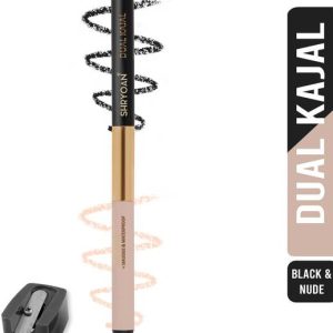 Shryoan Dual Kajal with Sharpener| Smudge Proof, Rich C...