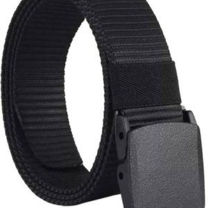 LUXURY LEATHER Boys Formal, Party, Evening, Casual Black Nylon Belt